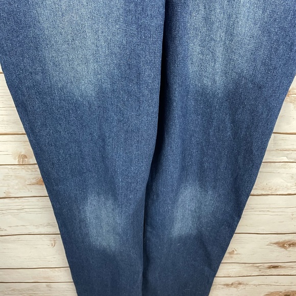 NWT AVA COSTUME Blue Denim Ripped Distressed Bib Overalls size Medium - Picture 8 of 13